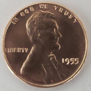 1955 LINCOLN WHEAT 1 CENT PENNY COIN EXCELLENT